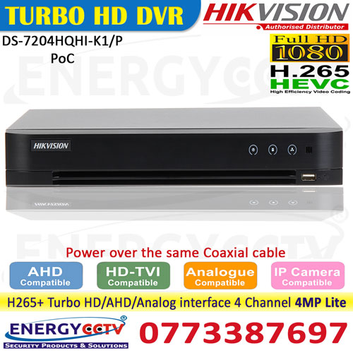 25 Off Hikvision 4ch Ds 74hqhi K1 P Turbo Hd H265 Poc Dvr Sri Lanka Buy Hikvision At Best Price In Sri Lanka