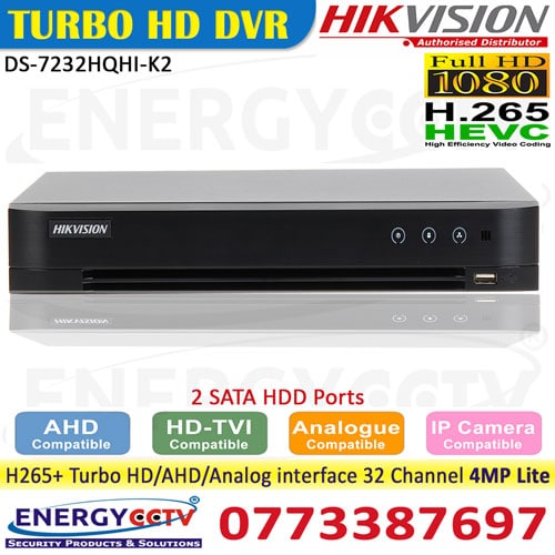 Ds 7232hqhi K2 Hikvision Turbo Hd H265 Dvr 25 Off Sale In Sri Lanka Buy Hikvision At Best Price In Sri Lanka