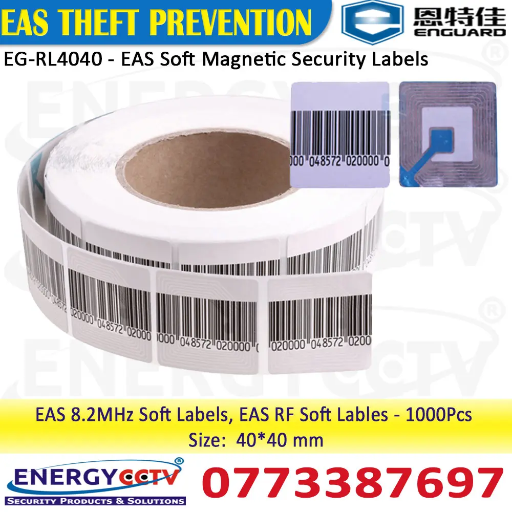 Theft Prevention EAS RF 1000Pcs Stickers labels EG-RL4040 sale in sri lanka