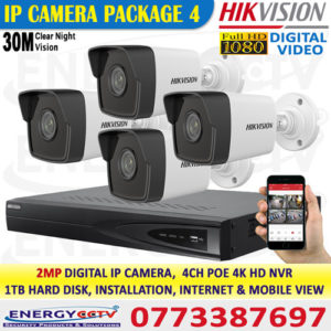 hikvision 2mp 4ch poe nvr system package sale in sri lanka price best deals