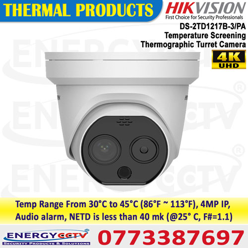 Hikvision DS-2TD1217B-3-PA Temperature Screening Camera for Covid fever detect in sri lanka