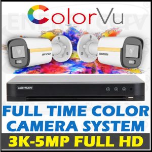 Hikvision 3K - 5MP ColorVU Camera Packages